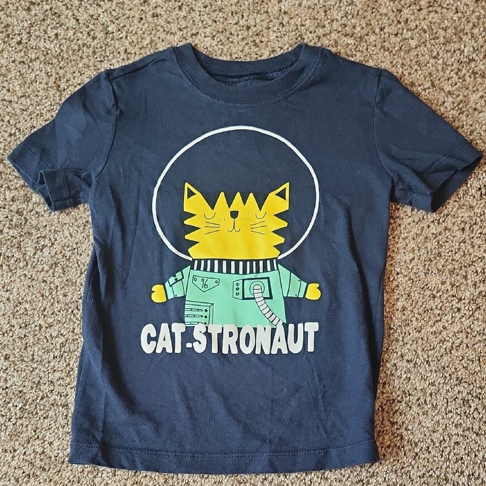 Carter's | Cat-Stronaut Navy Blue T-Shirt